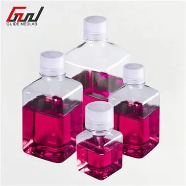 Kelalang Botol Kultur Sel PETG dengan Penutup